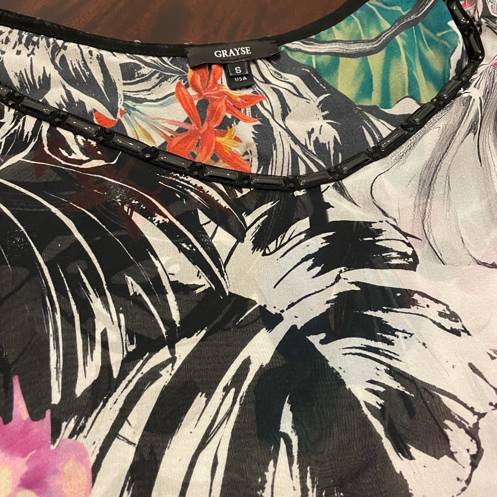 KIMONO Style GRAYSE Silk Top from SAKS FiFTH AVE